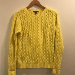 Lands’ end cable drifter crew neck sweater